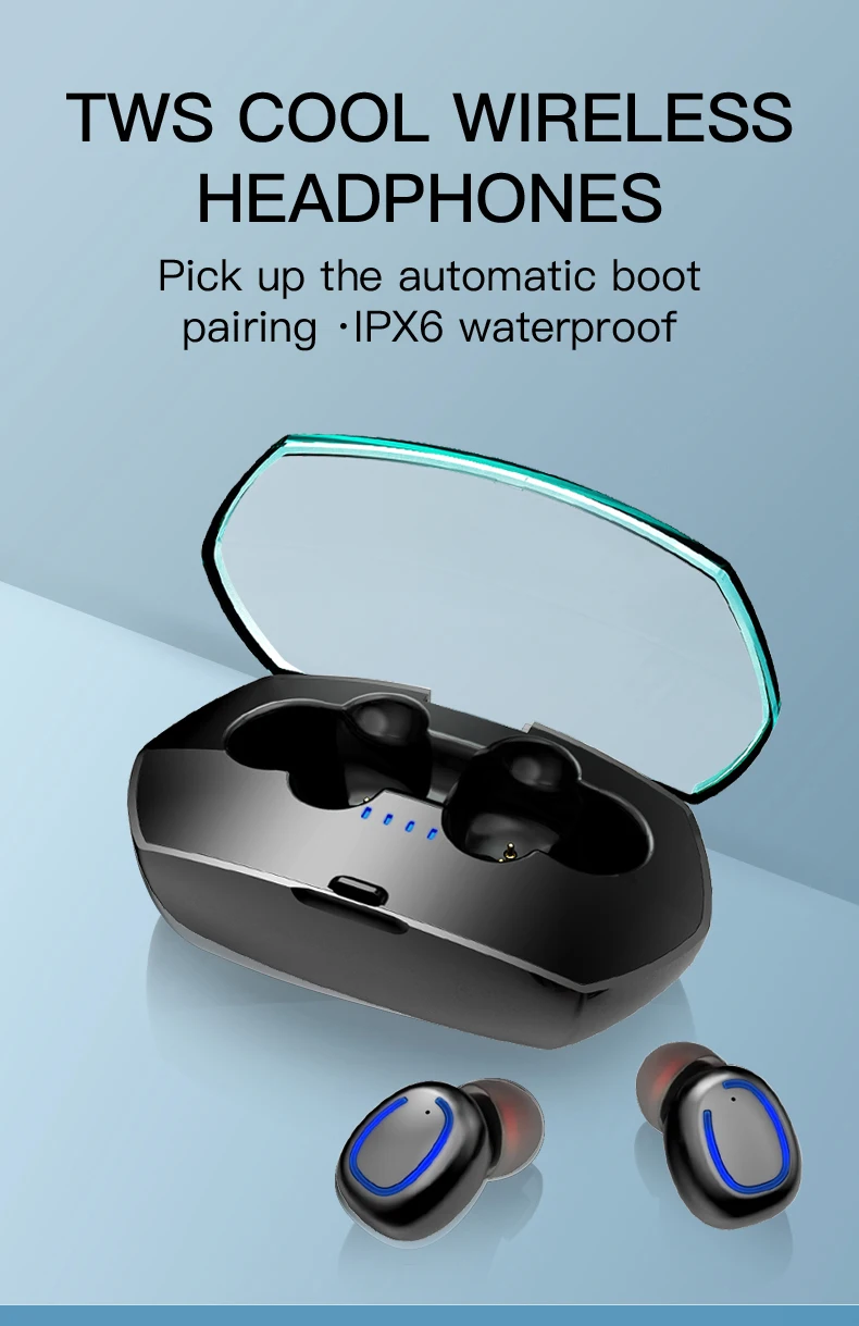 Bluetooth Earphone Mini Stereo Headset In Ear Earbuds Headphone with Microphone Wireless Headst - ANKUX.COM