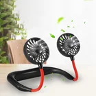 2019 popular electric neck hanging battery fan USB rechargeable portable