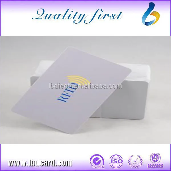 glossy surface inject printing card white pvc card