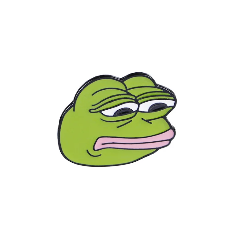 weird funny sad pepe the frog lapel pin frog pepe