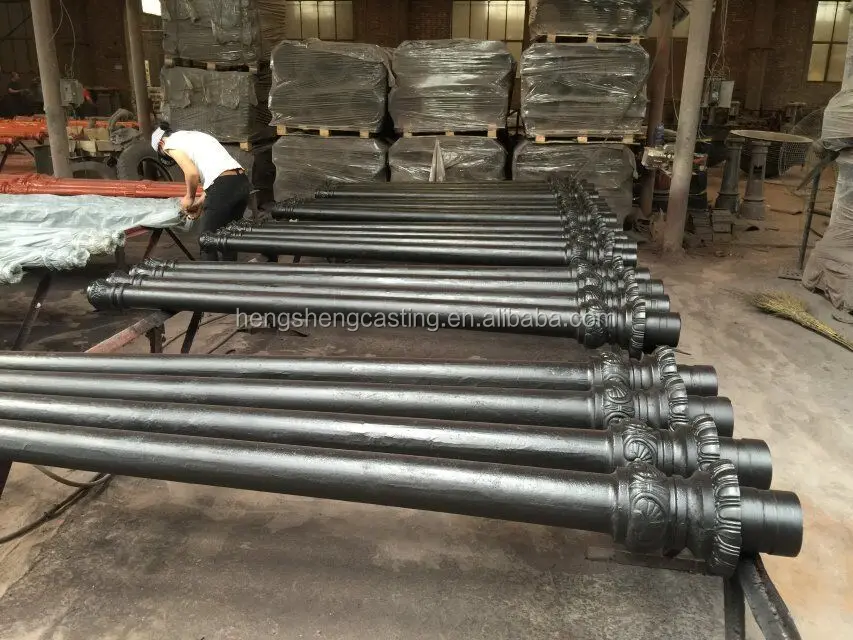 China Supplier cast iron light pole / decorative street light pole