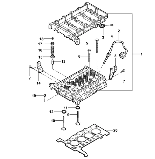 Genuine Cylinder Head Temperature Sensor For Ford Transit C