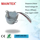 5pin * 1.5 コネクタ rb ステップモータ接続線、 Maintex インテリジェント 24BYJ48 ステッピングモータ、マイクロ dc モータ