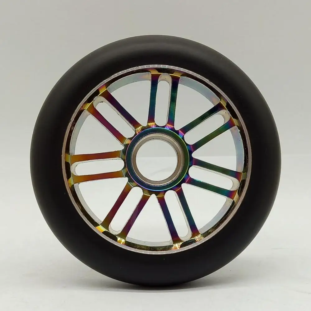 125mm Anodised METAL HEAT ABEC 9 Scooter Wheel Alloy Metal Core
