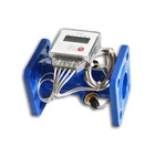 battery powered clamp-on water ultrasonic transducer heat flow meter sensor