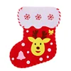 Christmas Promotional Gift Xmas Sock Ornament Non Woven Fabric Santa decoration stocking