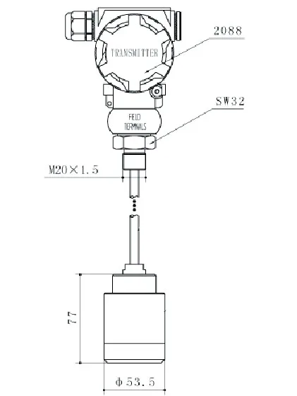 Submersible Water Level Sensor for Pumps