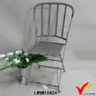 vintage garden rustic stackable back metal chair