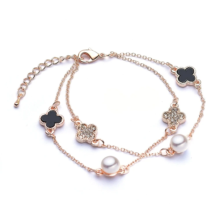 B2-natureza de água doce branco pérola banhado a ouro pulseira de cobre do bebê indiano pulseira de pérolas pulseiras gravado pulseiras de pérolas