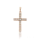Pendant Women 34008 Xuping Religion Series Cross Stone Rose Gold Pendant for Women