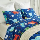 Custom Polyester Kids Bedding Set Dinosaur Printing Cotton Baby Bedding Sheet