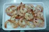 Frozen shrimp and Pangasius