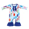 wholesale children's boutique clothing cute fashion floral design baby girl romper