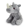 Gray Plush Rhinoceros Toys Stuffed Wild Animal Doll