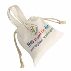 Cheap high quality promotional Organic Small Drawstring Bag Cotton With Handle