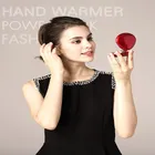 Factory Wholesale USB Rechargeable Sea Shell Hand Warmer With Makeup Mirror