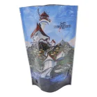 stand up pouch coffee packaging custom printing zipper aluminum foil bag for coffee tea packaging