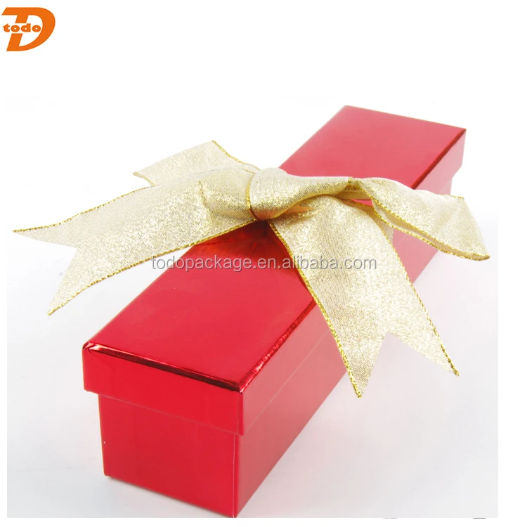 high quality luxury gift box packaging with ribbon
