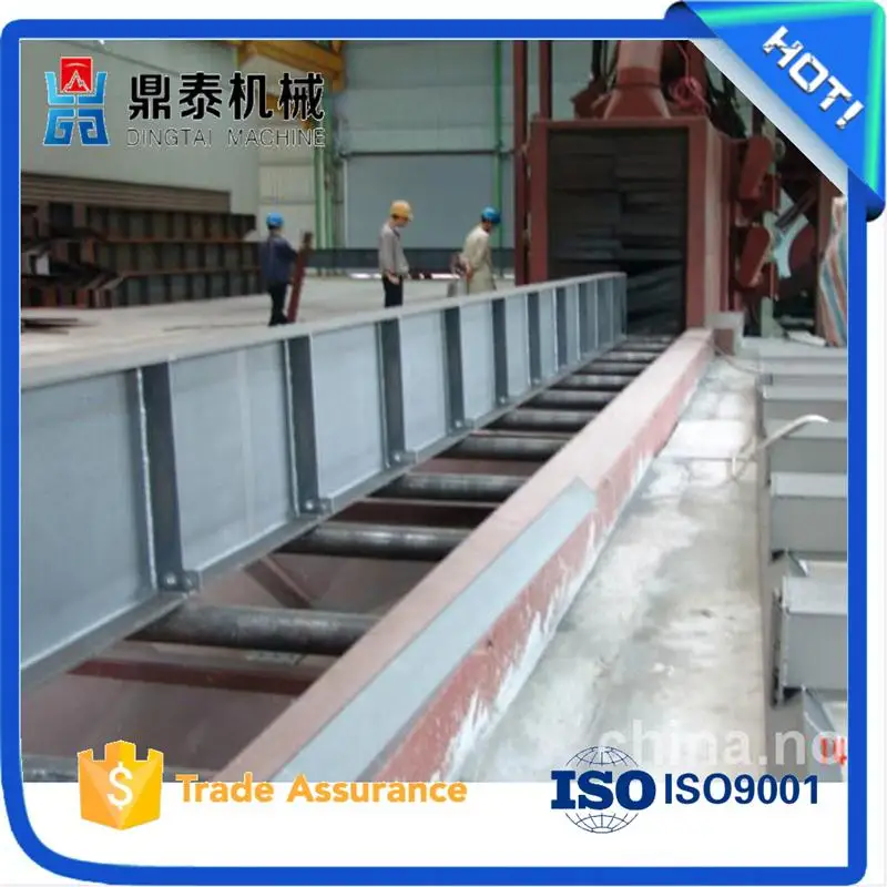 automatic feed i beam shot blasting machine, automatic polishing machine