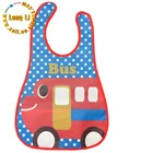 Non-toxic waterproof easy clean EVA baby bib with food pocket