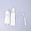 Disposable Airline Cutlery Plastic Cutlery Set With Pepper Salt