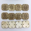 Custom coconut shell buttons for garment/placemat/car seat covers