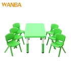 Kindergarten furniture children writing table homework ergonomic table and chairs