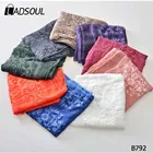 New Arrival Retro Linen Lace Shawls Top Quality Embroidery Muslim Hijab Scarf