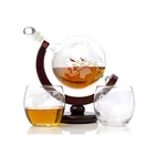 Unique Fancy Vodka Whiskey Wine Glass Decanter Set