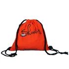 Customize eco promotional recycled canvas backpack drawstring brushed cotton draw string bag