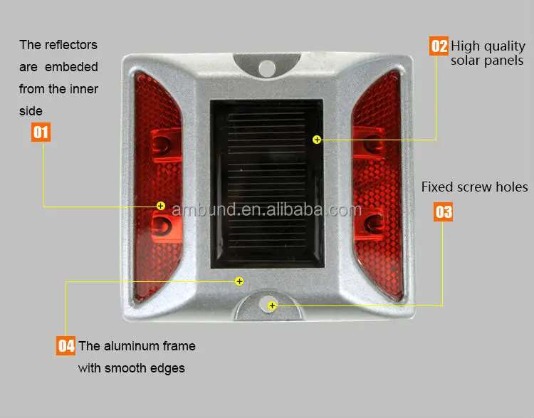 led solar cat eyes road stud
