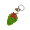 New personalized leather keychain leather strawberry key chain