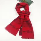 Classic design Red colour 100% viscose scarf for men's ladies' manufacture