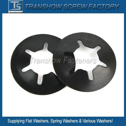 Spring steel push on to the shaft starlock washer,internal tooth