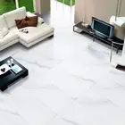 Polished Tiles And Marbles High Quality Super White Black Ink Marble Look Full Polished Glazed Porcelain Ceramic Tiles For Bathroom And Bedroom