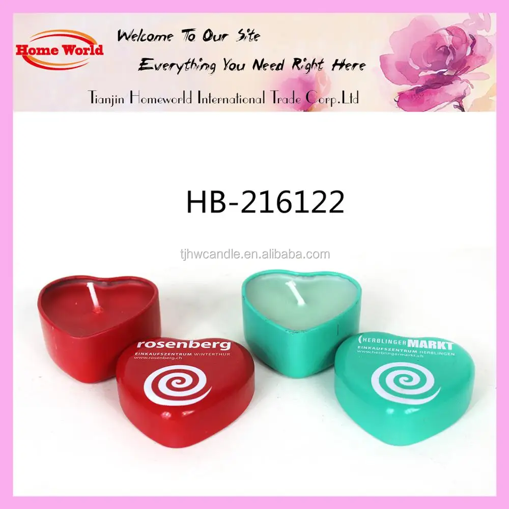 decorative tin scented candles