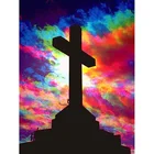 Holy Cross round or square drill diamond embroidery kits home decoration gift DIY full diamond painting