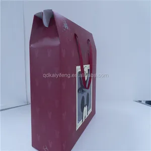 custom packaging paper box cardboard handle giftboxes with