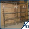Metal Chrome wire shelving Stand With Wheels,wire Display stand, display rack