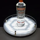 Barware Factory sells glitzy amenity beer baking round plastic acrylic serving tray with wholesale price