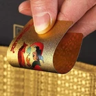Custom Gold Foil Playing Cards 63*88MM Standard Poker Size Gold Foil Playing Cards With Wholesale Price