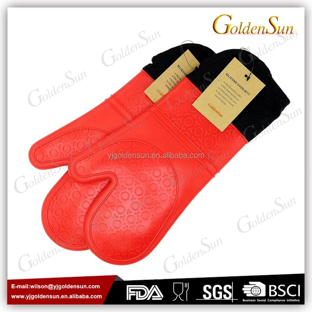 oven mitt with silicon