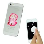cell phone mini microfiber cloth sticker screen cleaner