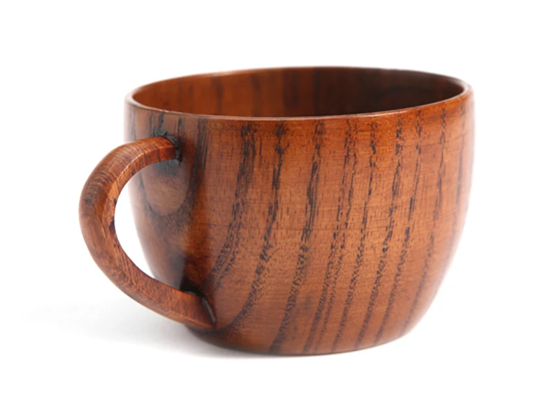 200ml Classic Wooden Tea Cup Coffee Mug Natural Jujube Wood Mug With Handgrip MilkWaterJuice Cup for Kids Home Bar Drinkware (10)