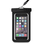 Outdoor neck hanging clear pvc waterproof smart mobile phone bags cases