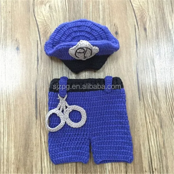 crochet police hat