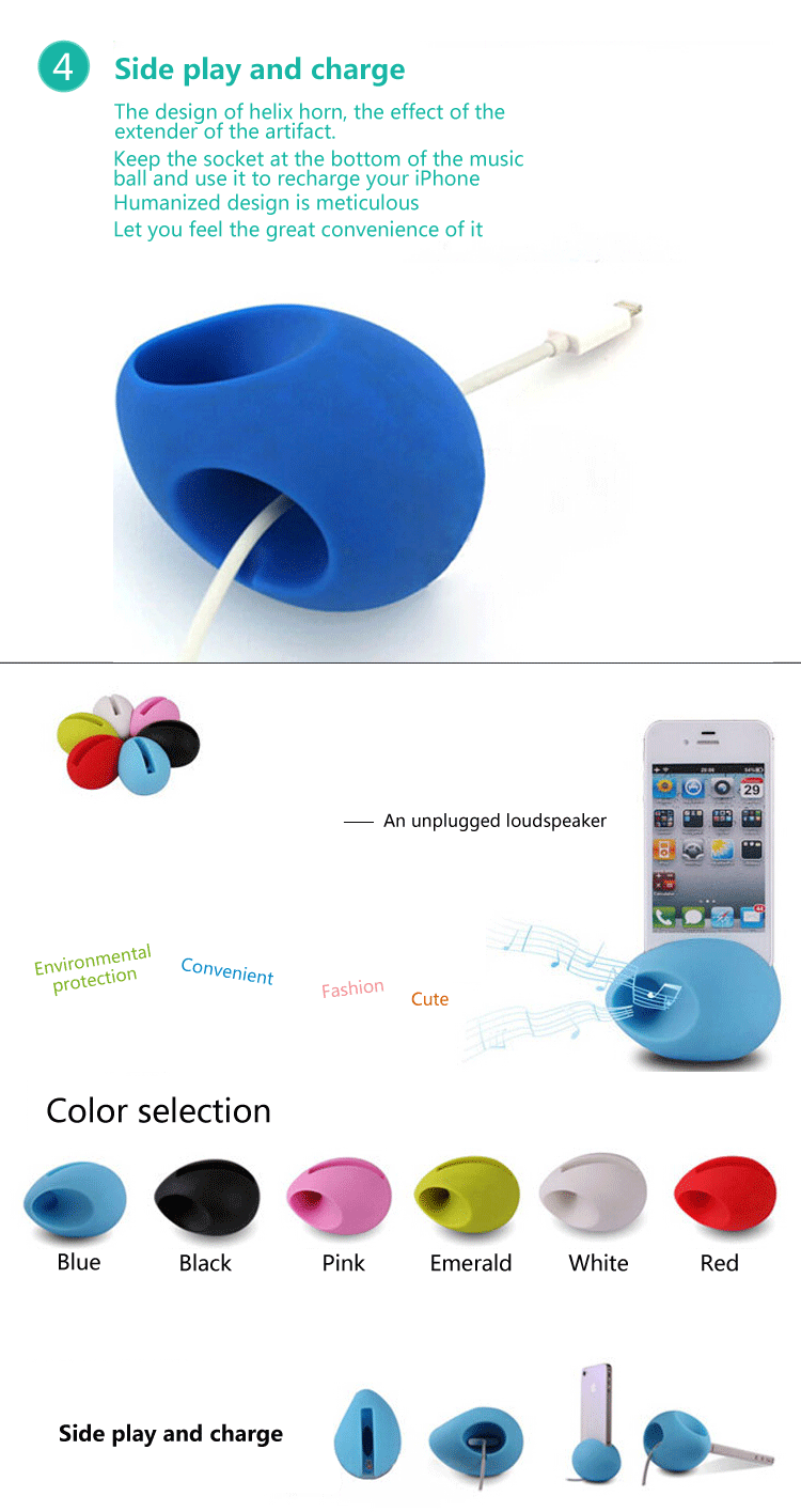 New product custom Logo Silicone Phone loudspeaker - ANKUX.COM