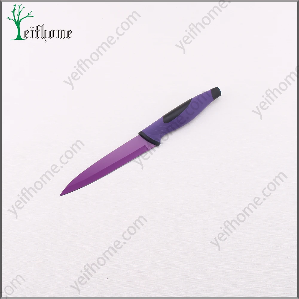 2017 Amazon hot sale durable 3.5 inch colorful knife