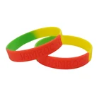 Factory Good Quality Kids Best Selling Fat 25mm Rubber Band Silicone Bangles For Party Countries Flag Wristband