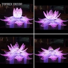 Holiday Outdoor Diwali Holiday Decorative Led Lotus Flower Shape Motif Light